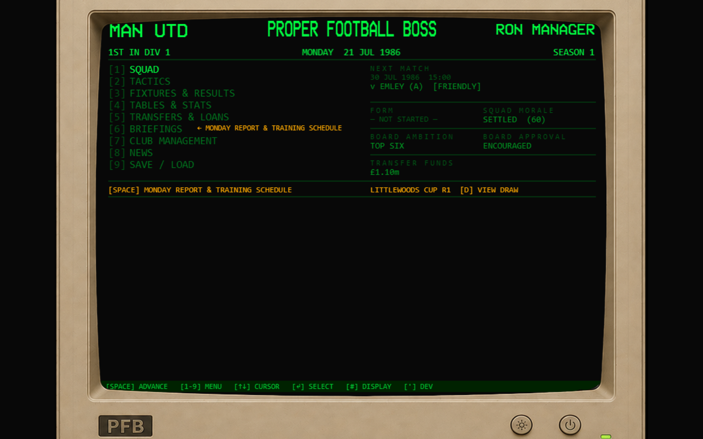 Club management hub